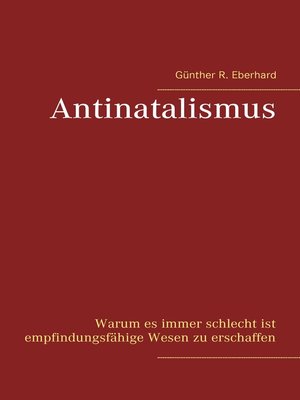 cover image of Antinatalismus